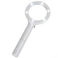 Fleming Supply Magnifying Glass with LED Light, Lightweight Handheld Lighted 4x Magnifier (Silver) 960730WOA